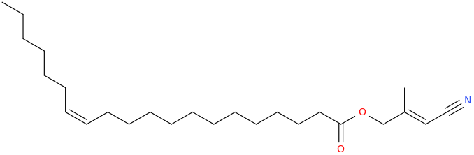 Eicos 13z enoic acid, 3 cyano 2 methyl 2 propenyl ester